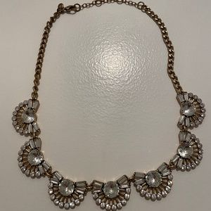 J.Crew Crystal Fan Necklace